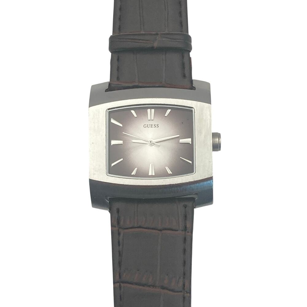 VTG Guess G66471G Men's Watch 38mm - New Battery - New Adjustable Leather Band